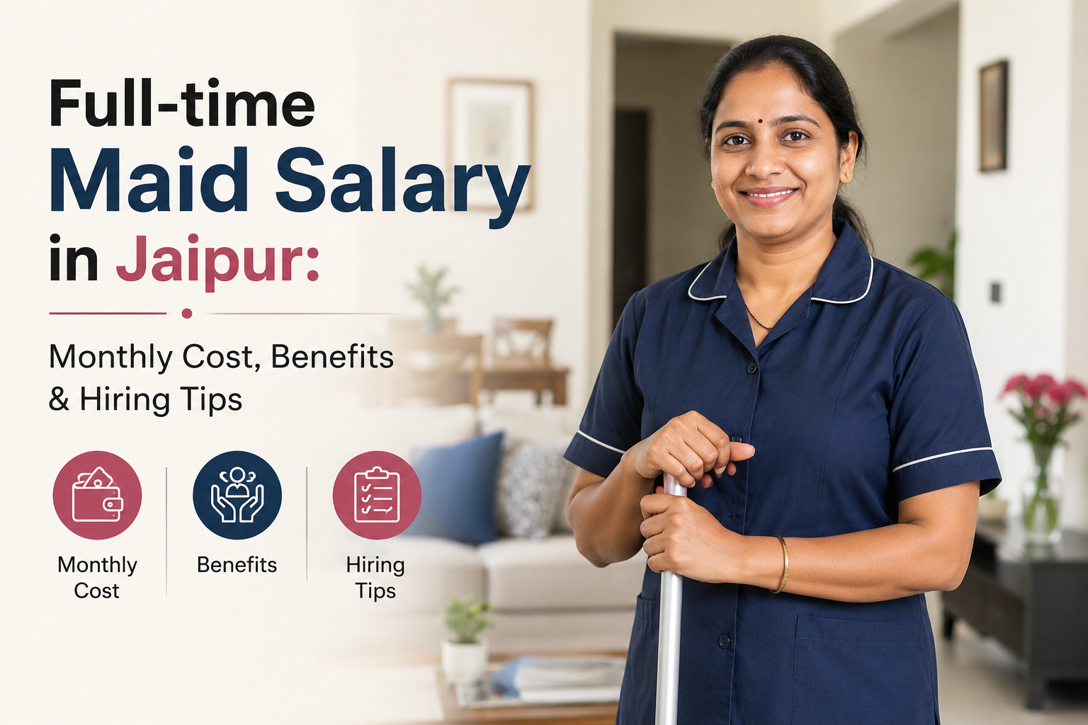 Full-time Maid Salary in Jaipur: Monthly Cost, Benefits &amp; Hiring Tips